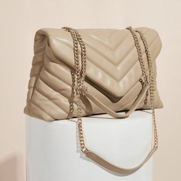 TAN / BLACK / CARMEL ELEGANT CHIC BAG - Picture 14 of 15